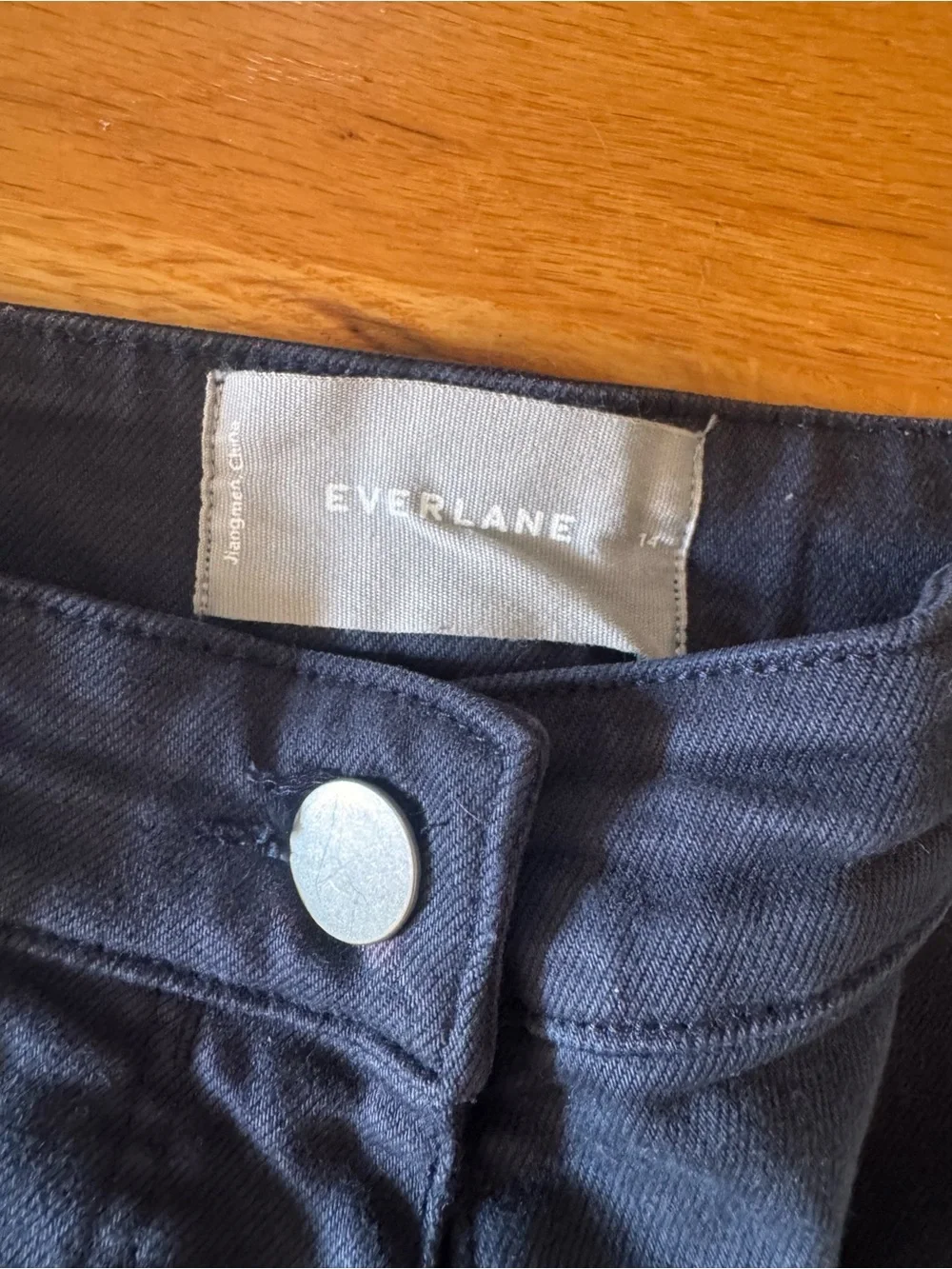 Everlane wide-leg cropped pants in Navy